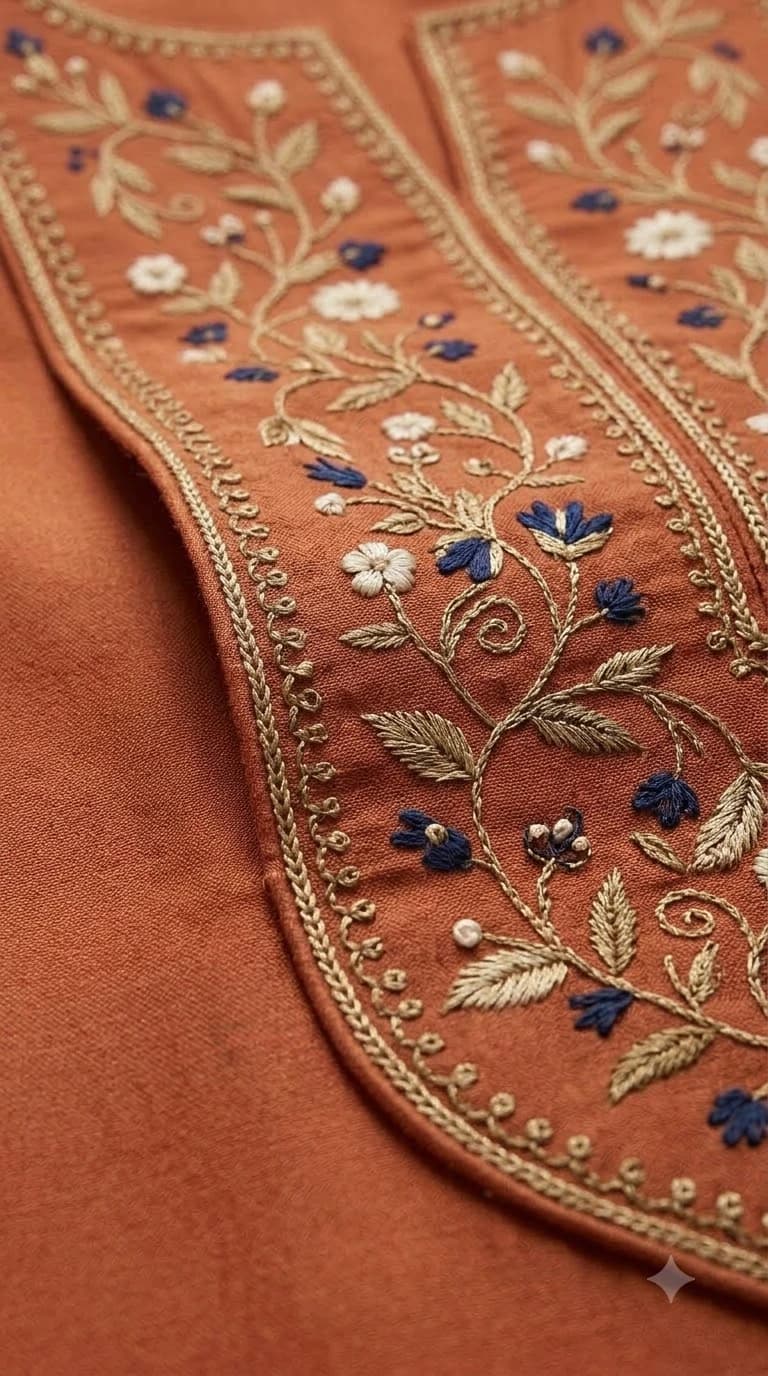 Mehreen Saaz Embroidered Bib-Front Batwing Pakistani Suit