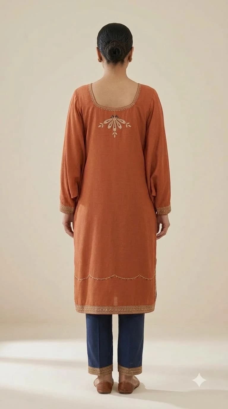 Mehreen Saaz Embroidered Bib-Front Batwing Pakistani Suit