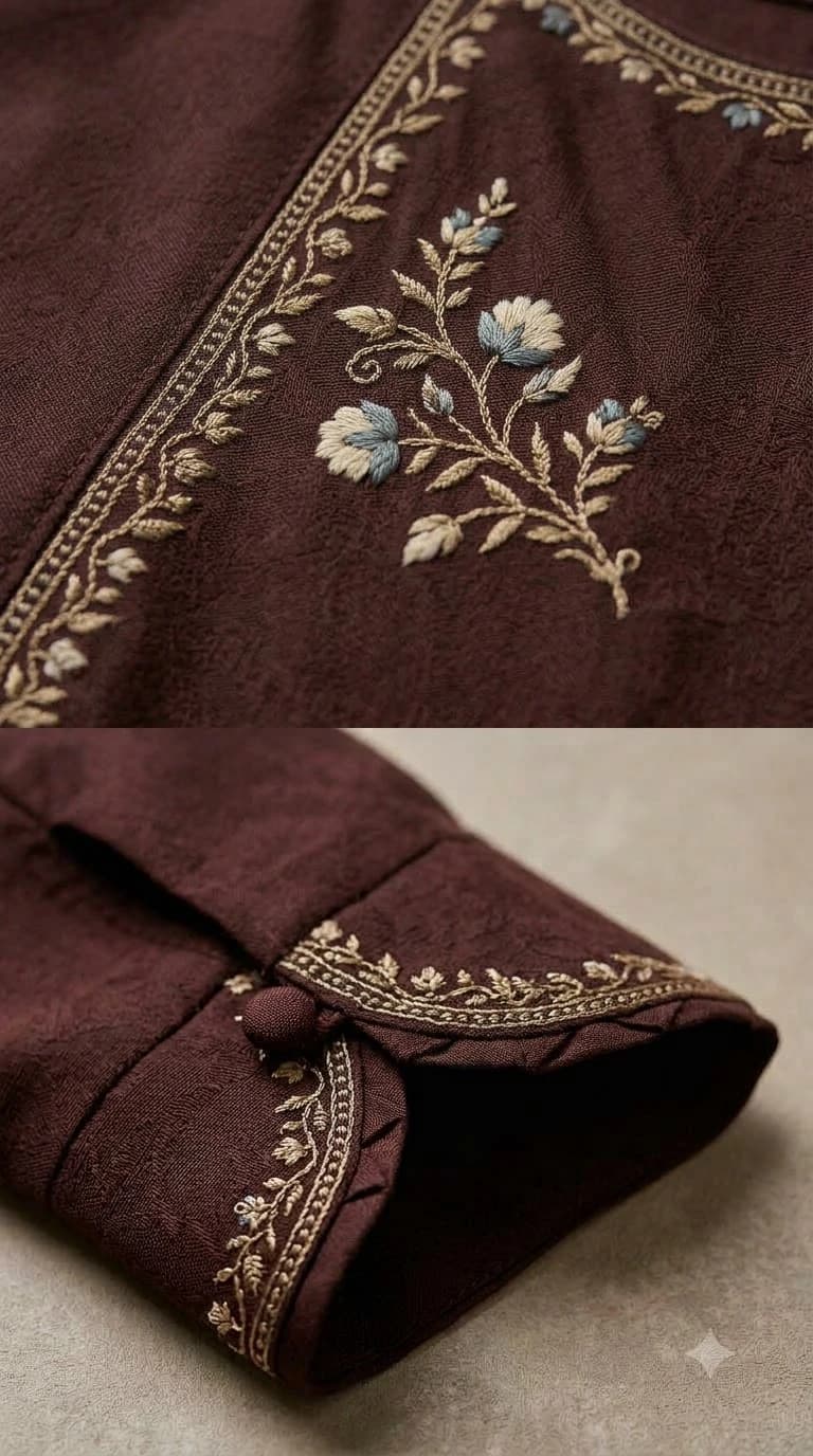 Shehrzaad Embroidered Raglan-Sleeve Pakistani Suit