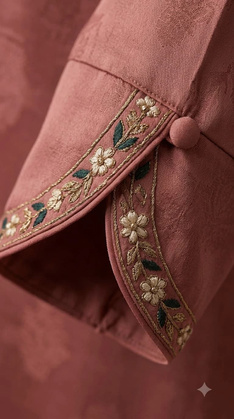 Afsar-e-Gul Embroidered Attached-Scarf Neck Pakistani Suit