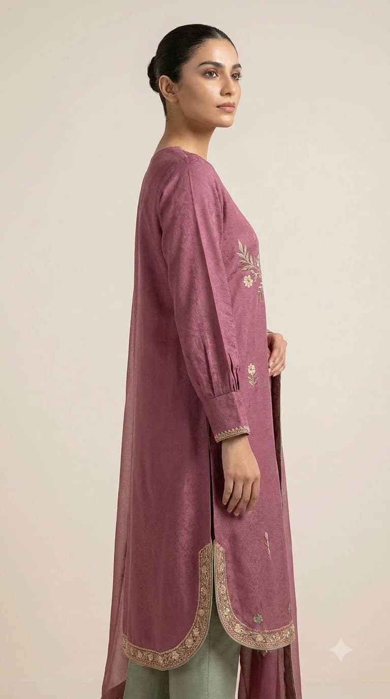 Naqsh-e-Gul Embroidered Box-Cut Pakistani Suit