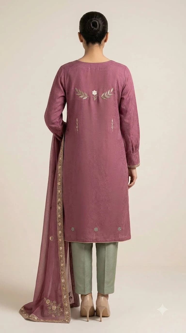 Naqsh-e-Gul Embroidered Box-Cut Pakistani Suit