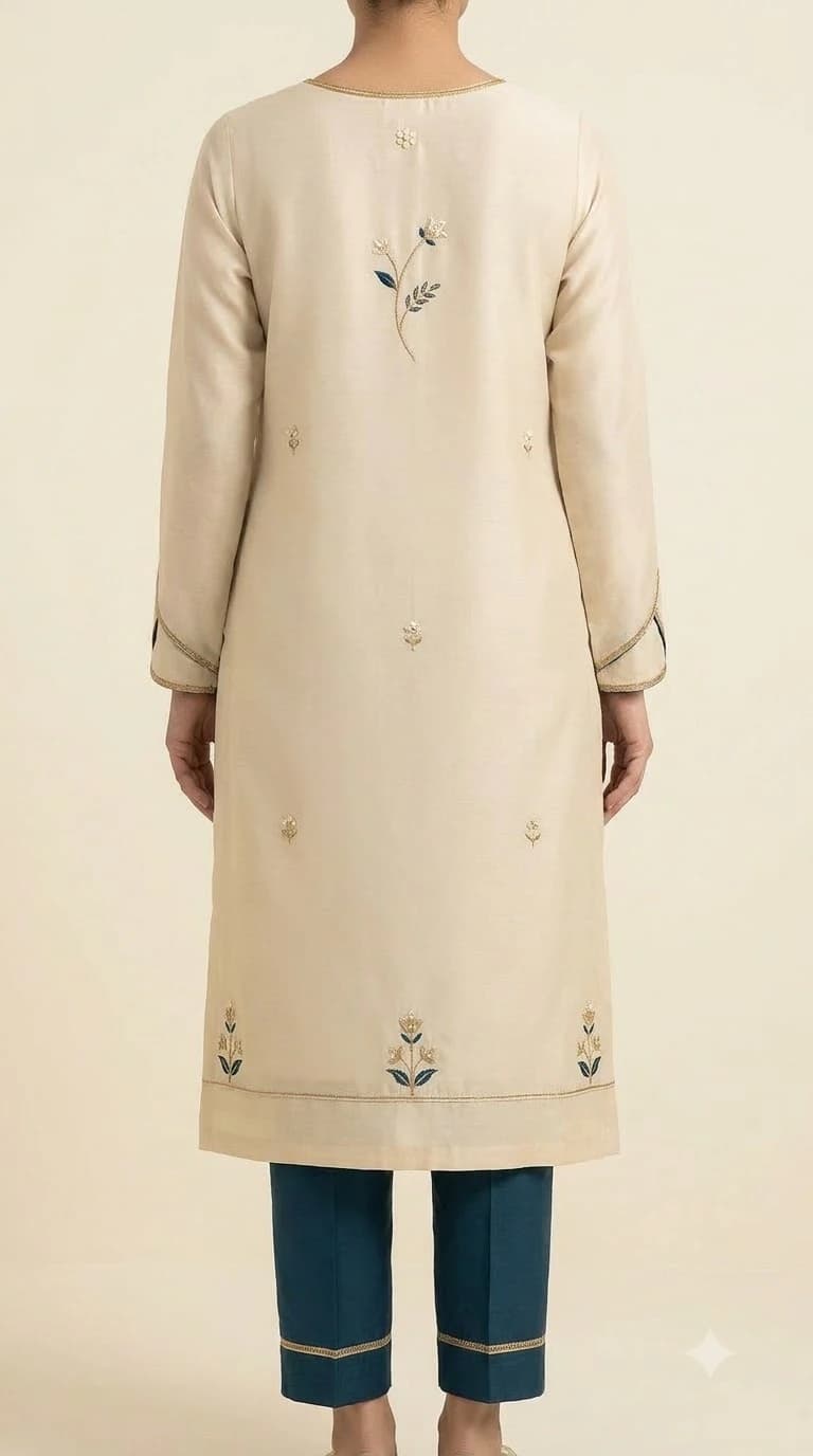 Nayab-e-Sahar Embroidered Curved-Dart Pakistani Suit